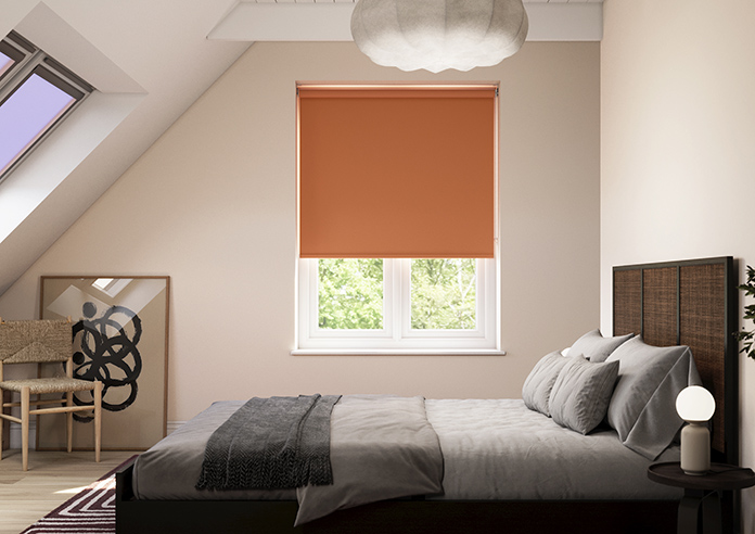 Trinity (Blackout), Deep Orange - Twist&Fit Roller Blind - Image 3